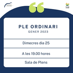 Ple ordinari gener 2023